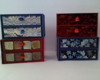 Cajoneras artesanales, Encuadernación Milagros Cólera