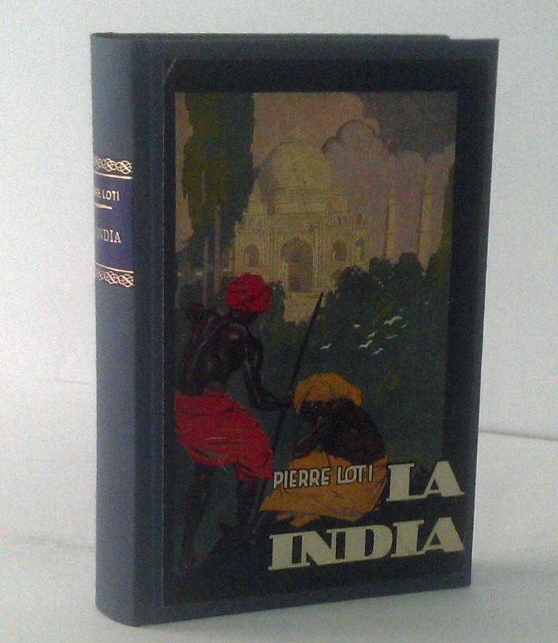 Reencuadernación artesanal en Zaragoza de la obra La India de Pierre Loti