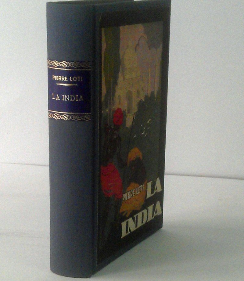 Reencuadernación de la obra La India de Pierre Loti